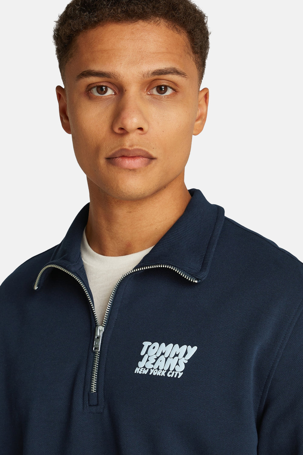 Sweat col roulé Bleu - TOMMY JEANS