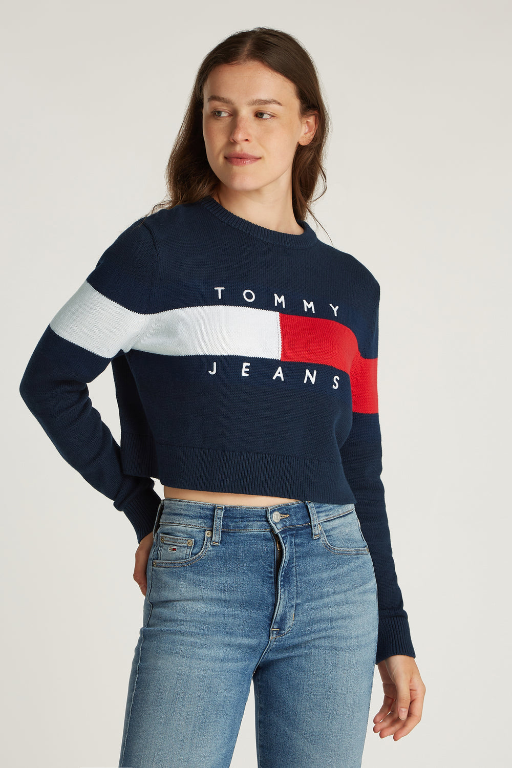 Trui met ronde hals Blauw - Tommy Jeans
