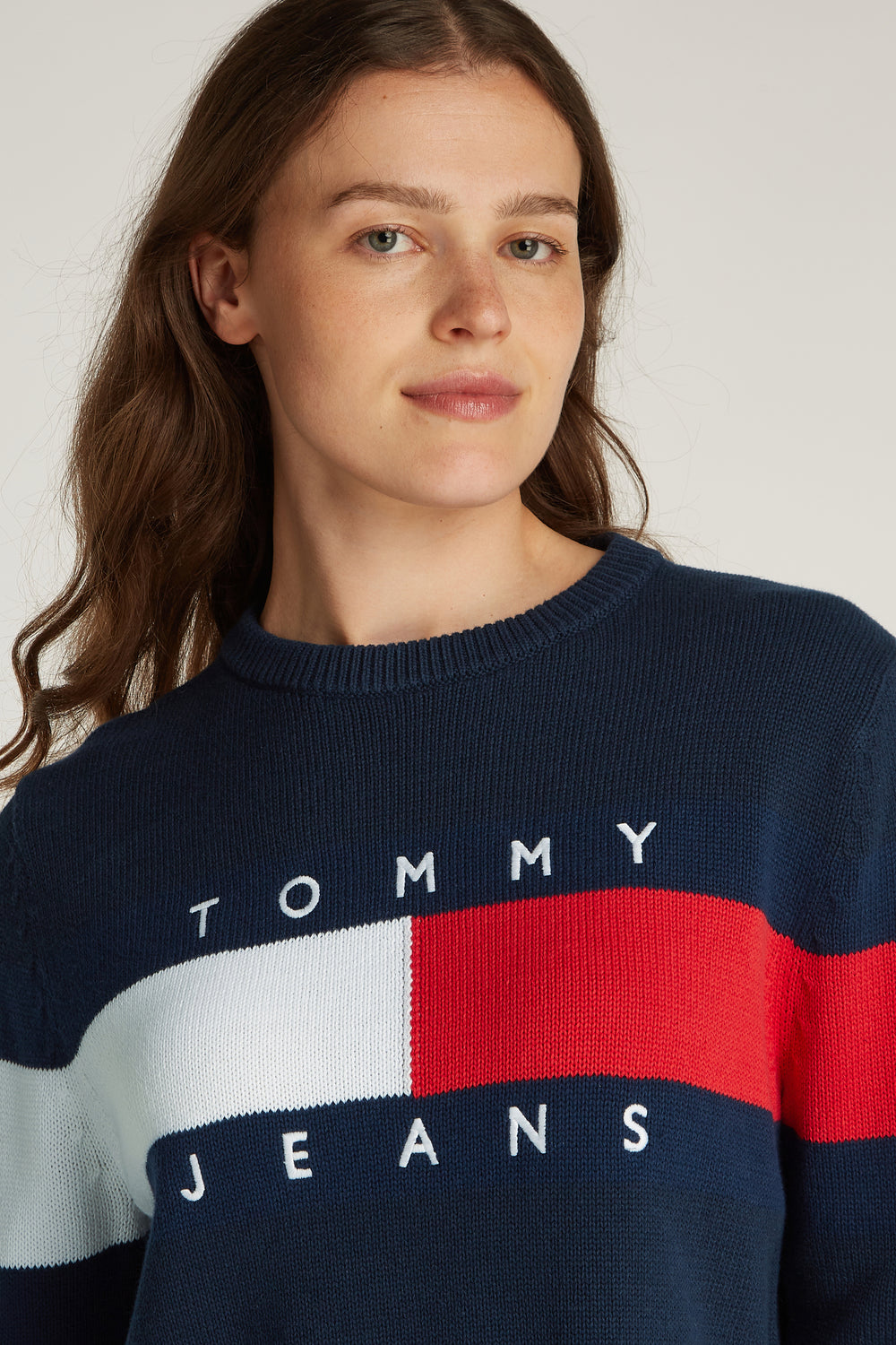 Trui met ronde hals Blauw - Tommy Jeans