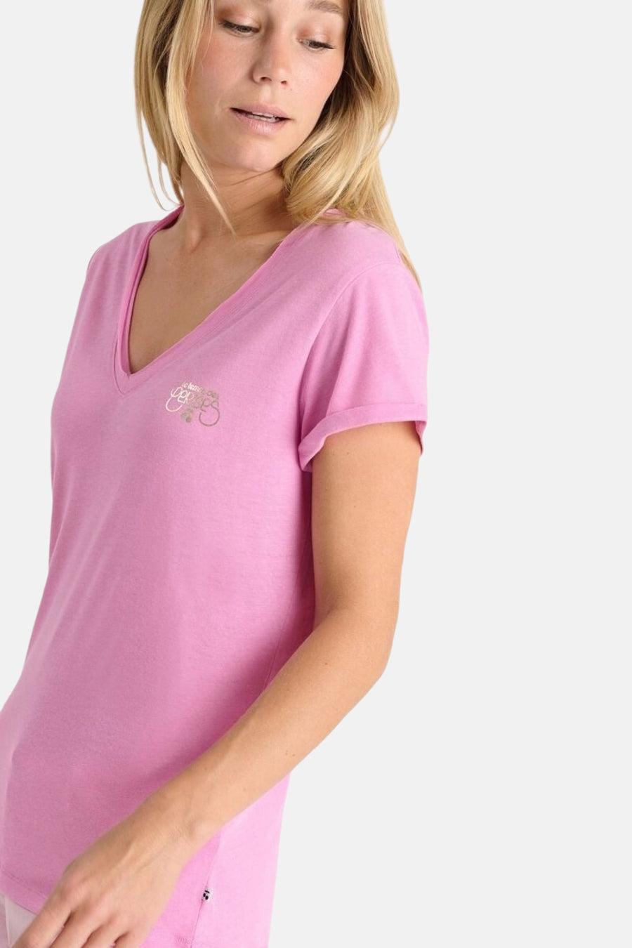 T-shirt (korte mouwen) Roze - Le Temps des Cerises