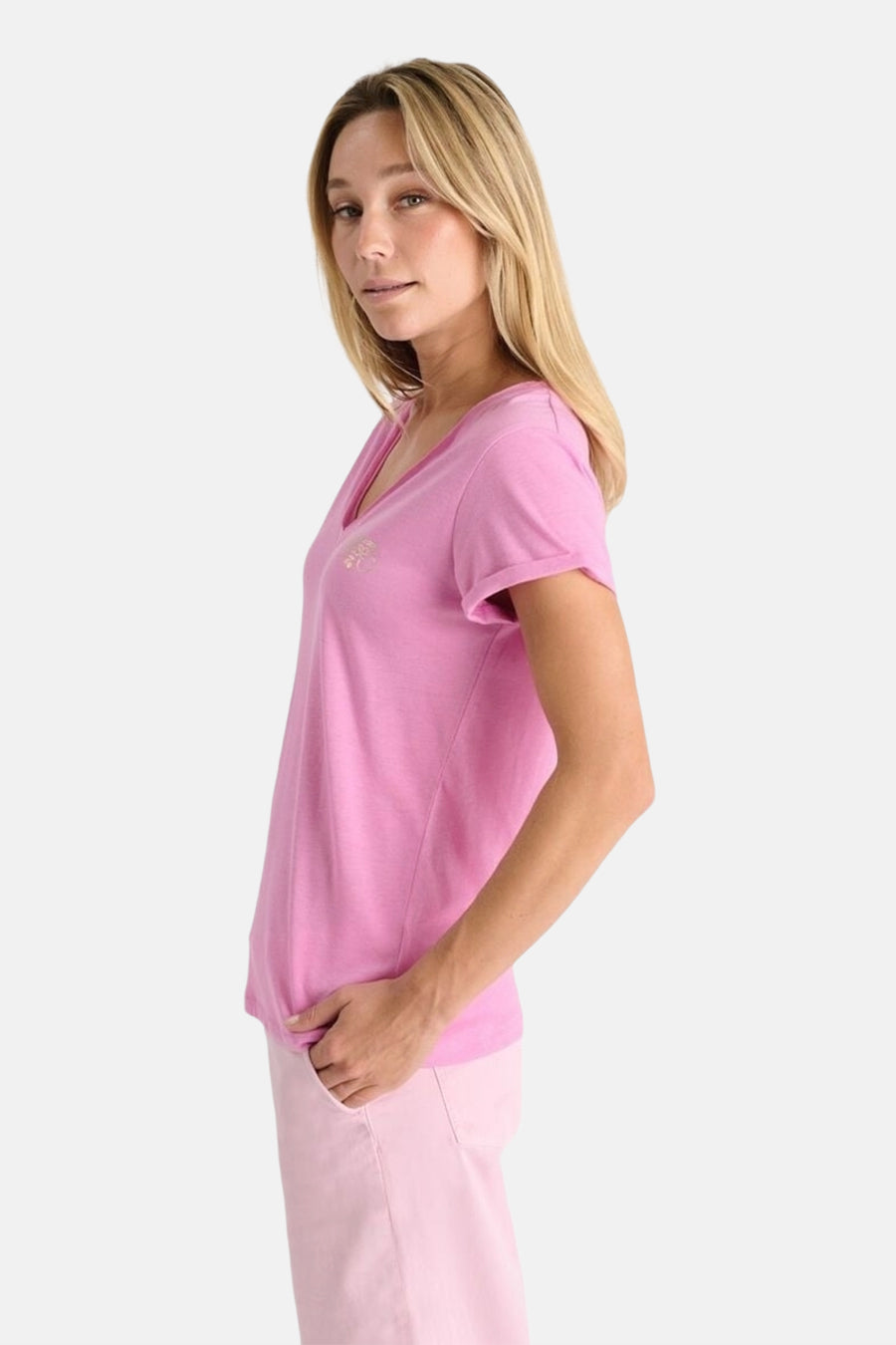 T-shirt (korte mouwen) Roze - Le Temps des Cerises