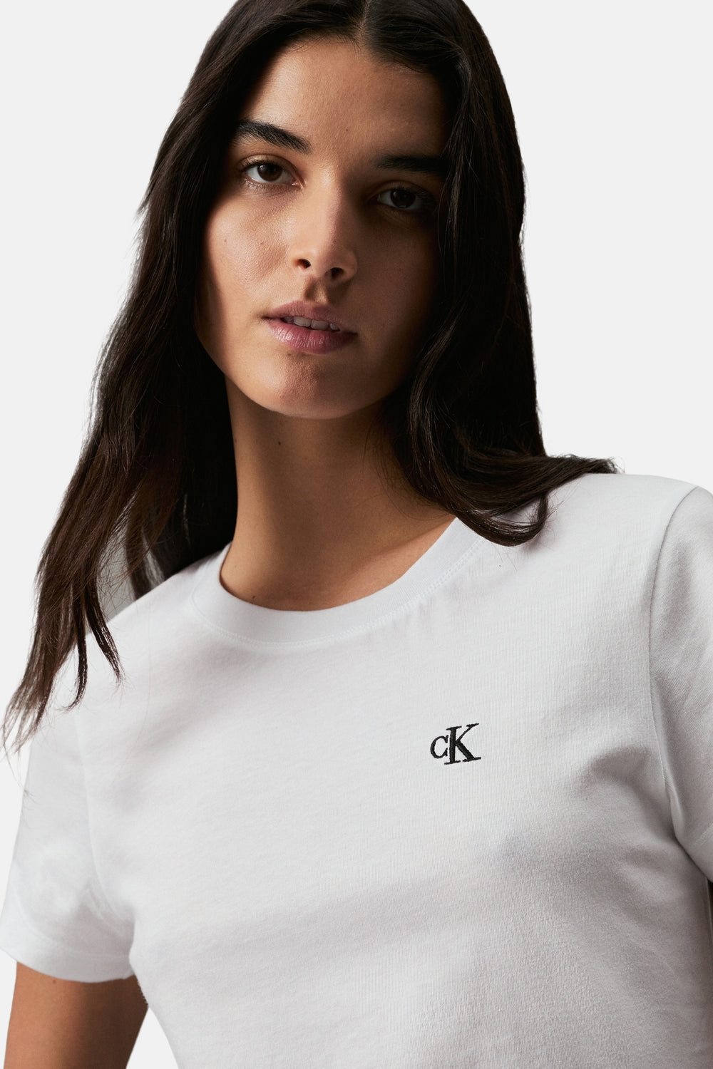 Top uni manches courtes Blanc - Calvin Klein