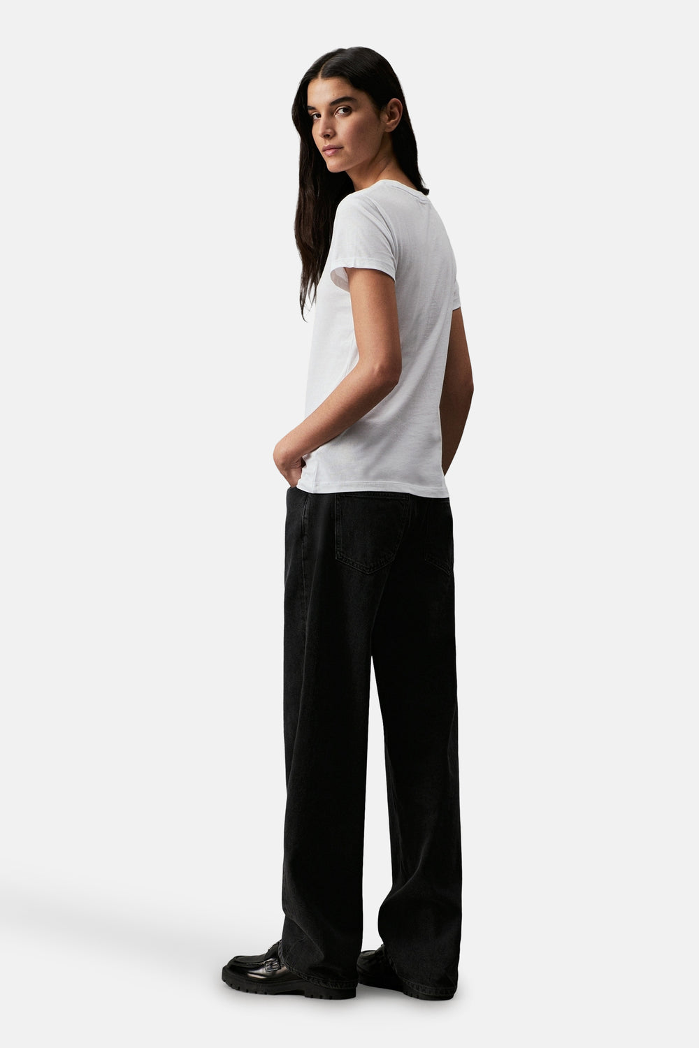 Top uni manches courtes Blanc - Calvin Klein