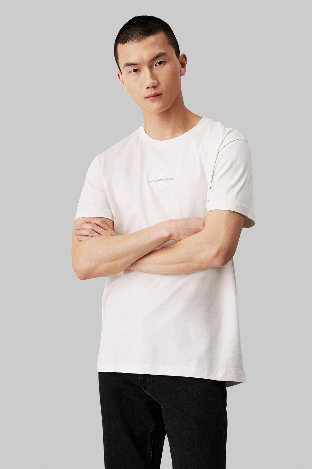 T-shirt (manches courtes) Écru - Calvin Klein