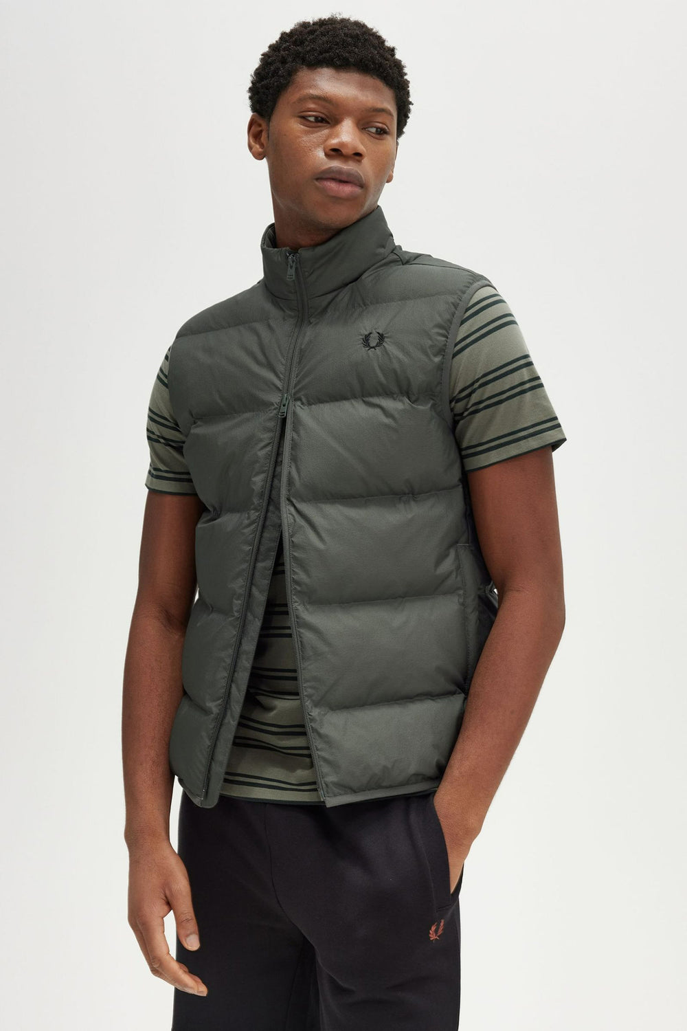 Bodywarmer Groen - Fred Perry