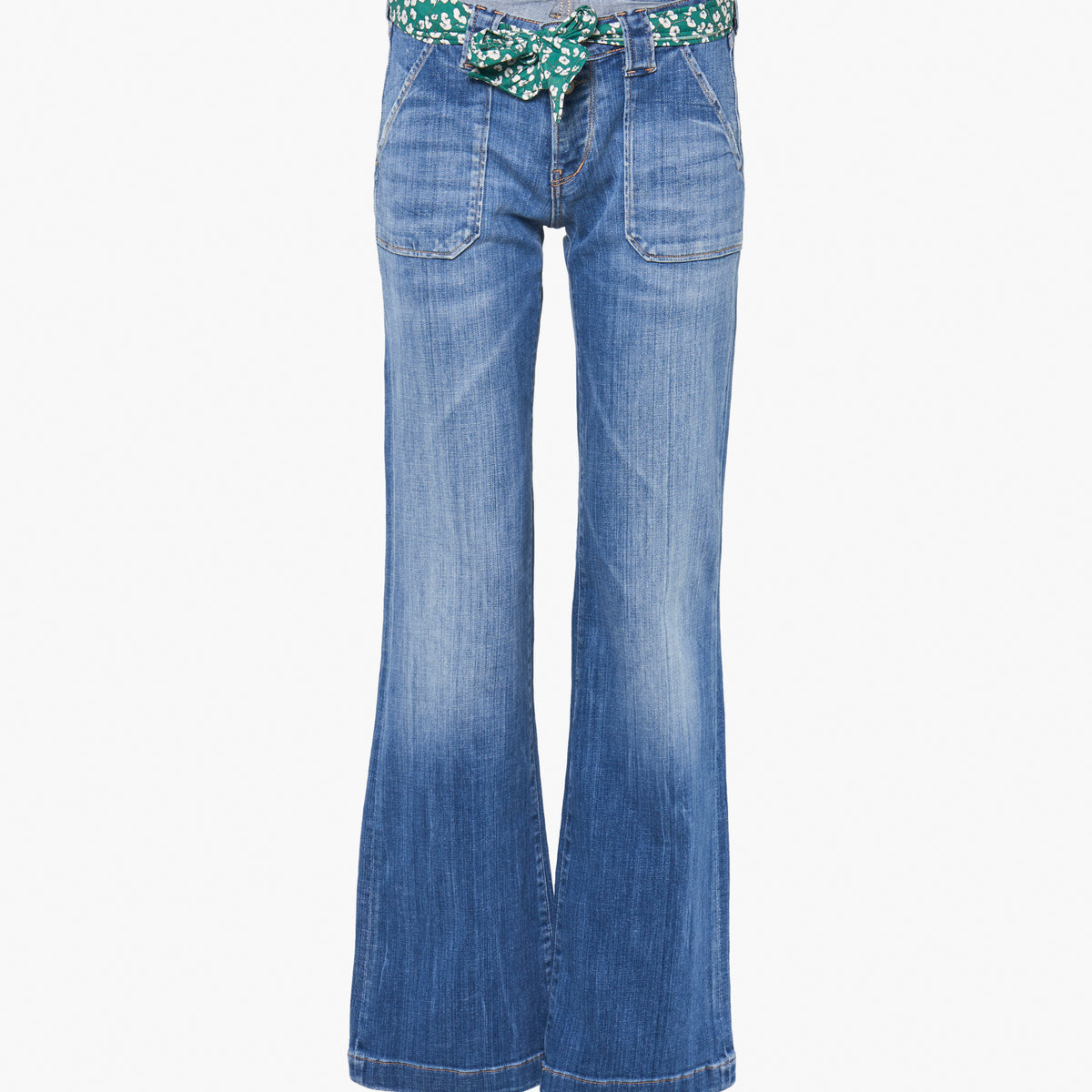 FLARE LTCD mid blue denim Le Temps des Cerises PointCarré