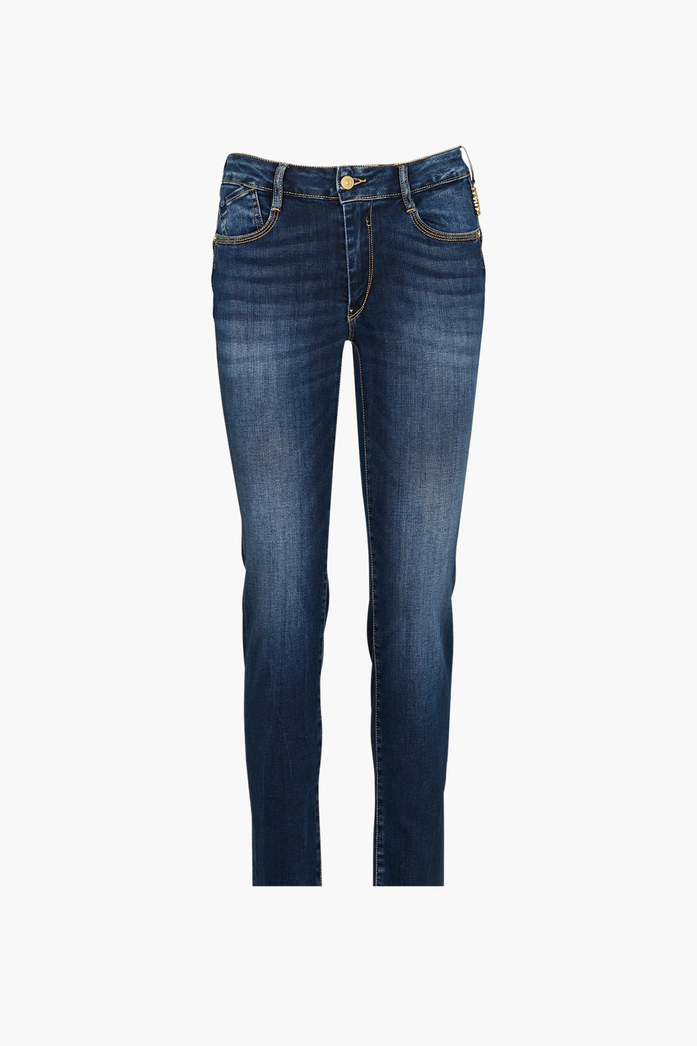 Jean slim MID BLUE DENIM - Le Temps des Cerises