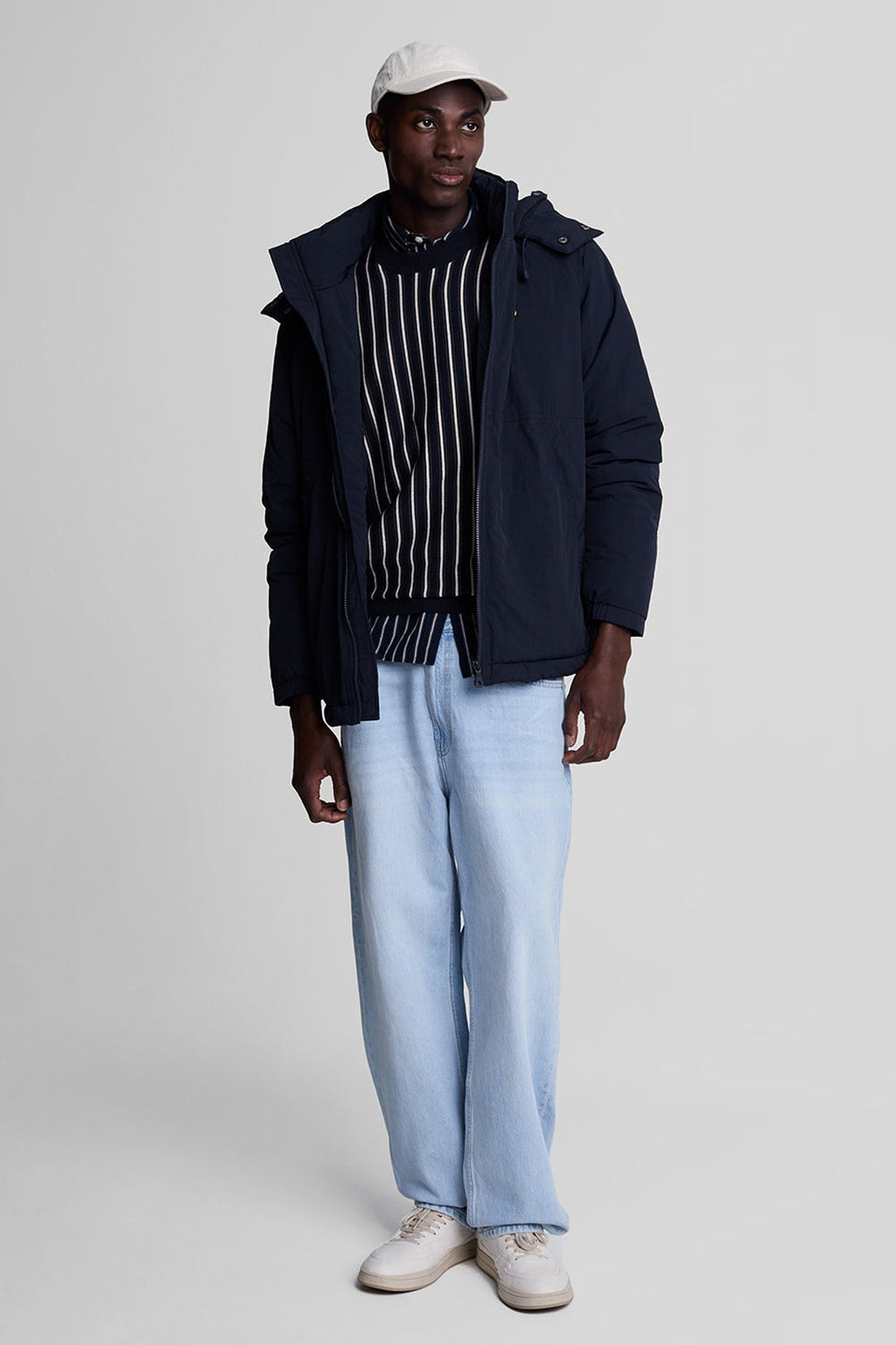 Pull col rond Bleu - LYLE & SCOTT