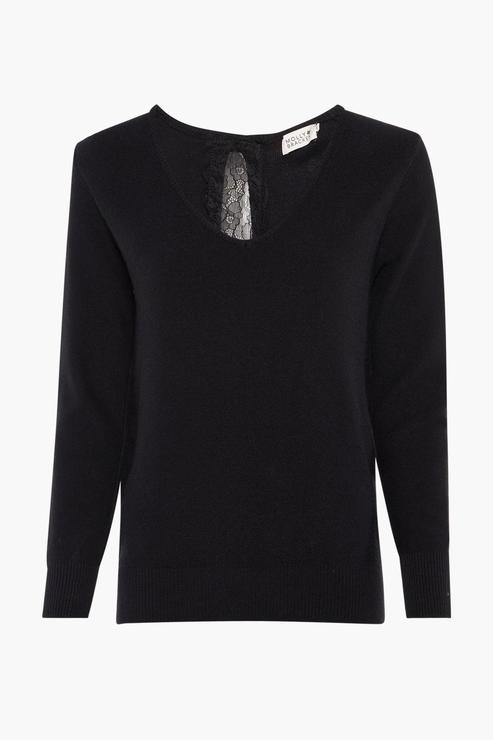 Pull col V Noir - Molly Bracken
