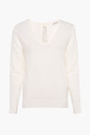 Pull col V Blanc - Molly Bracken