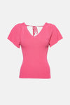 Top uni manches courtes Rose - Molly Bracken