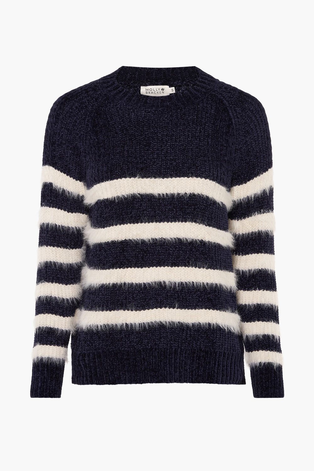 Pull col rond Bleu - Molly Bracken