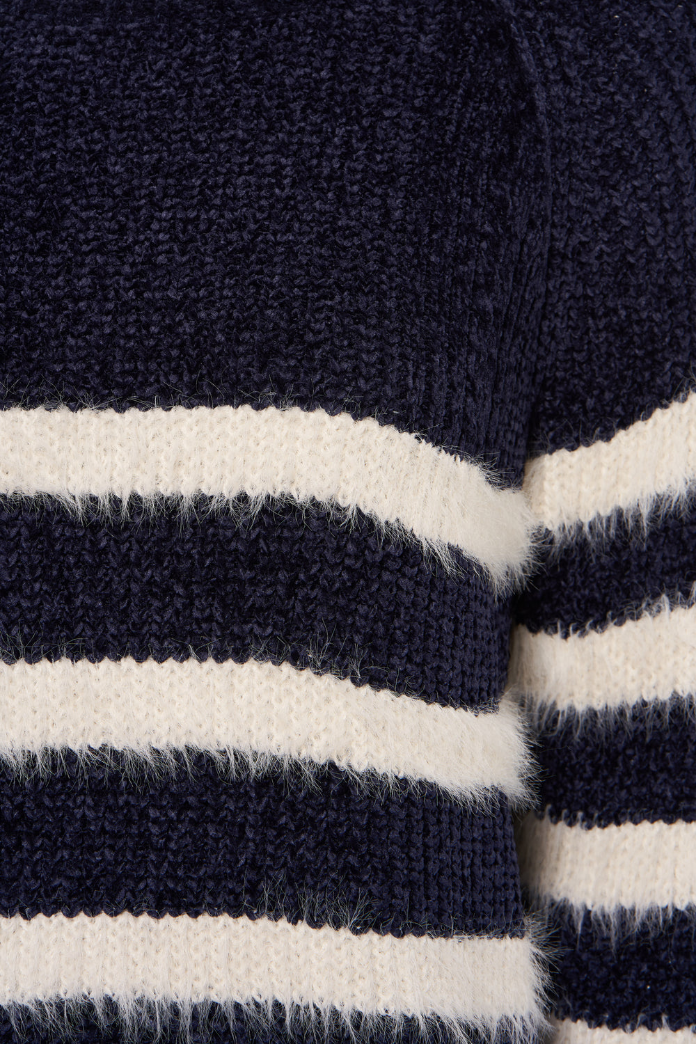 Pull col rond Bleu - Molly Bracken