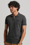 Heren tops polo korte mouw Zwart - SUPERDRY