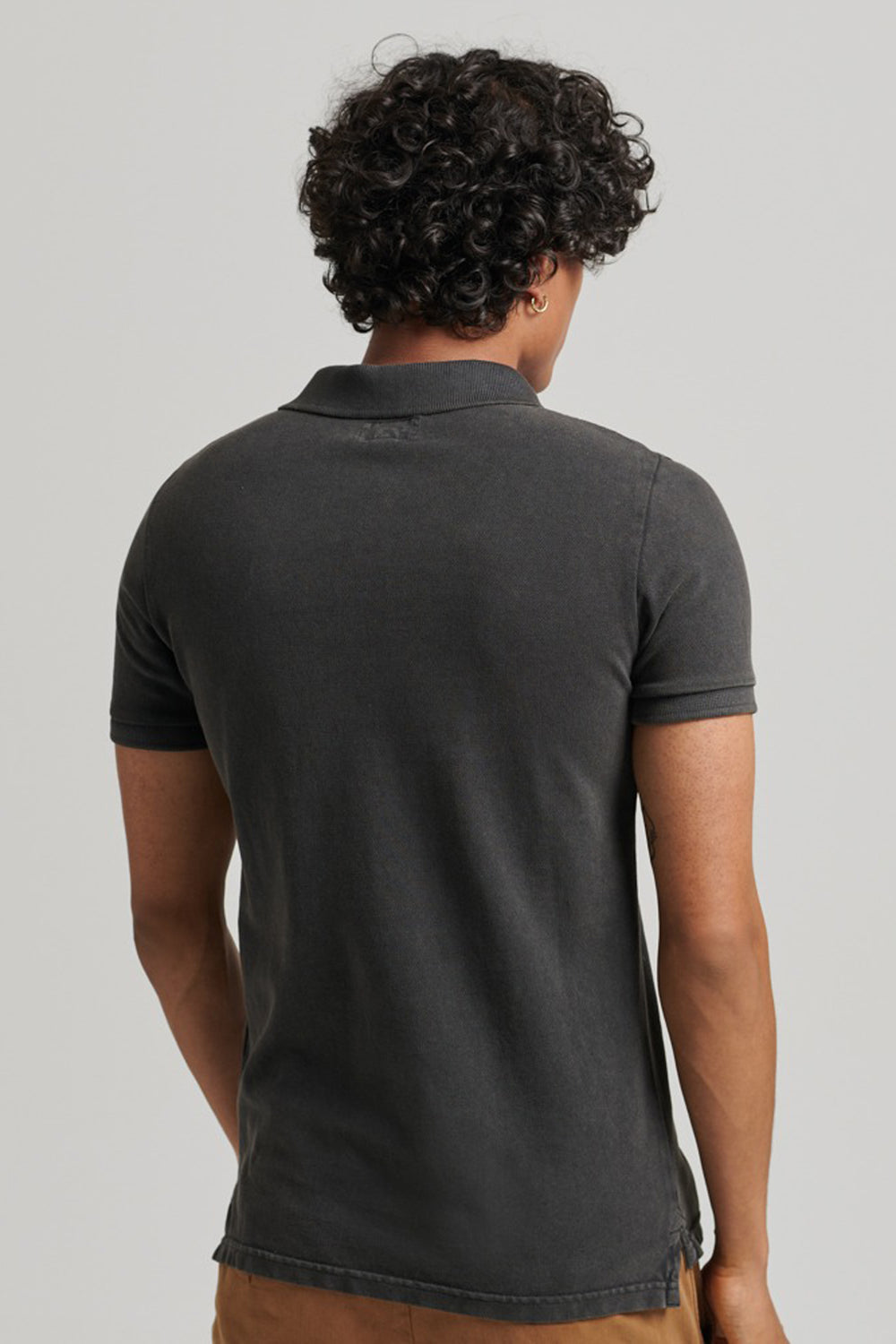 Heren tops polo korte mouw Zwart - SUPERDRY