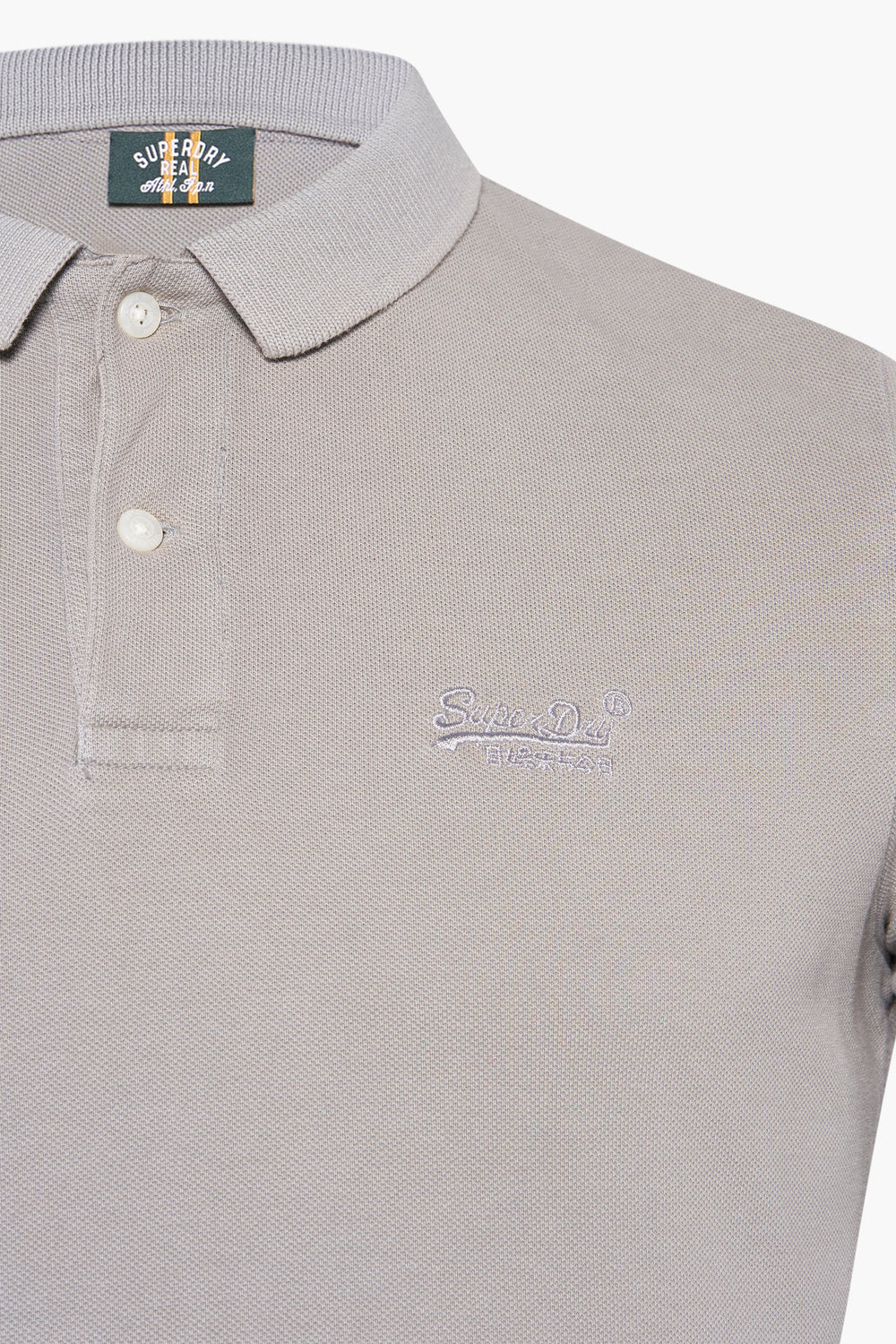 Heren tops polo korte mouw Grijs - SUPERDRY
