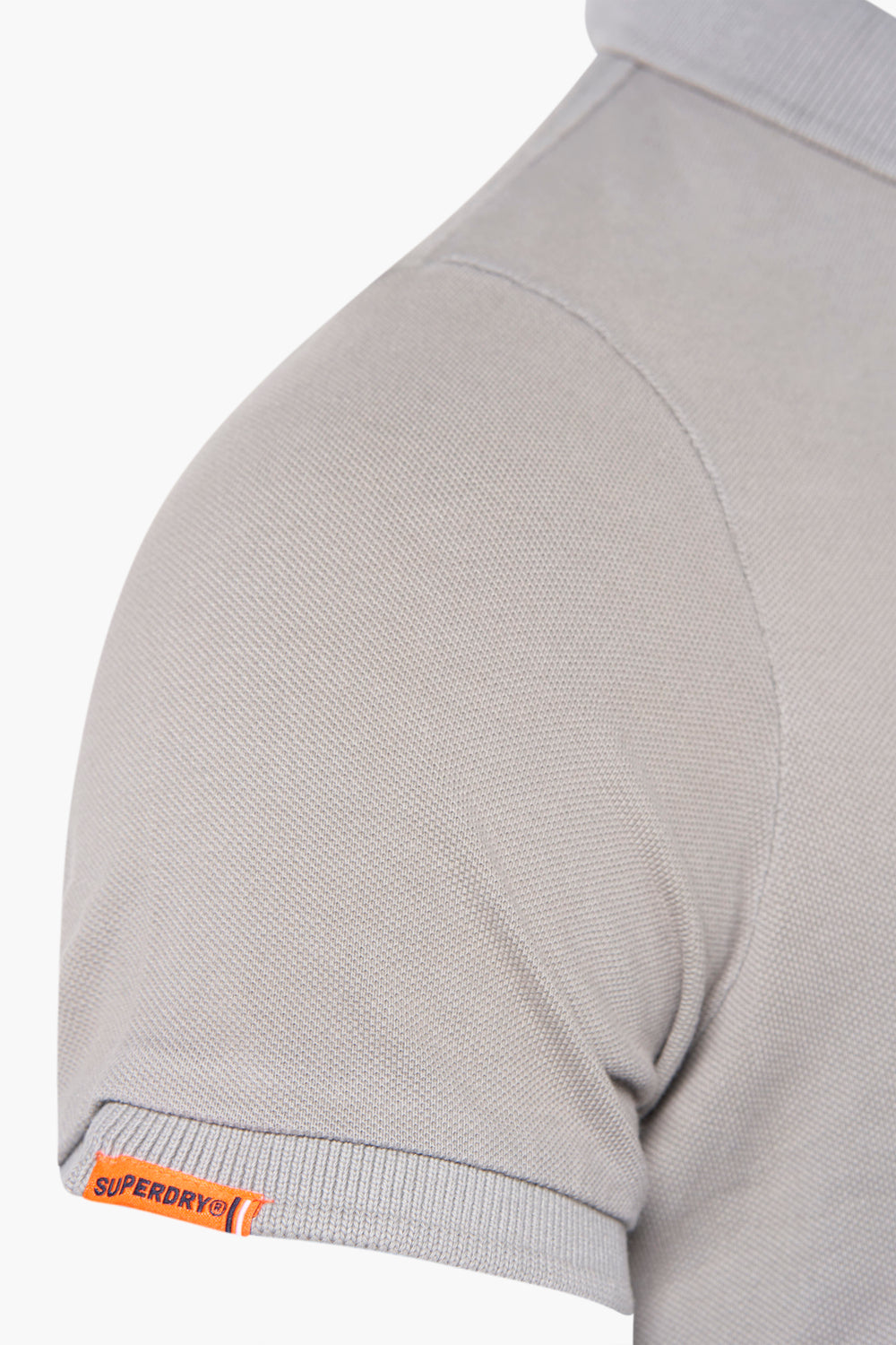 Heren tops polo korte mouw Grijs - SUPERDRY