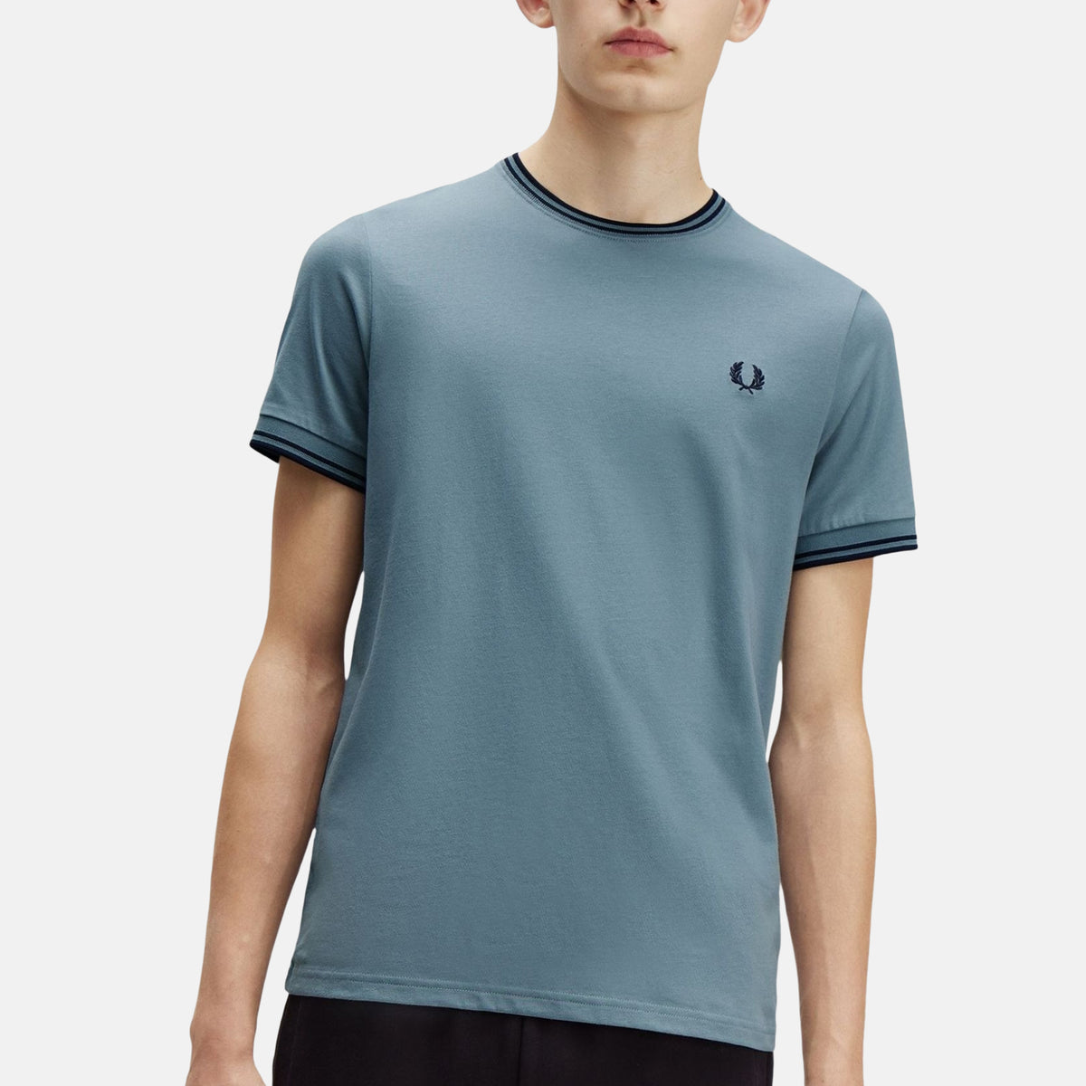 T-shirts korte mouw navy Fred Perry main image 1