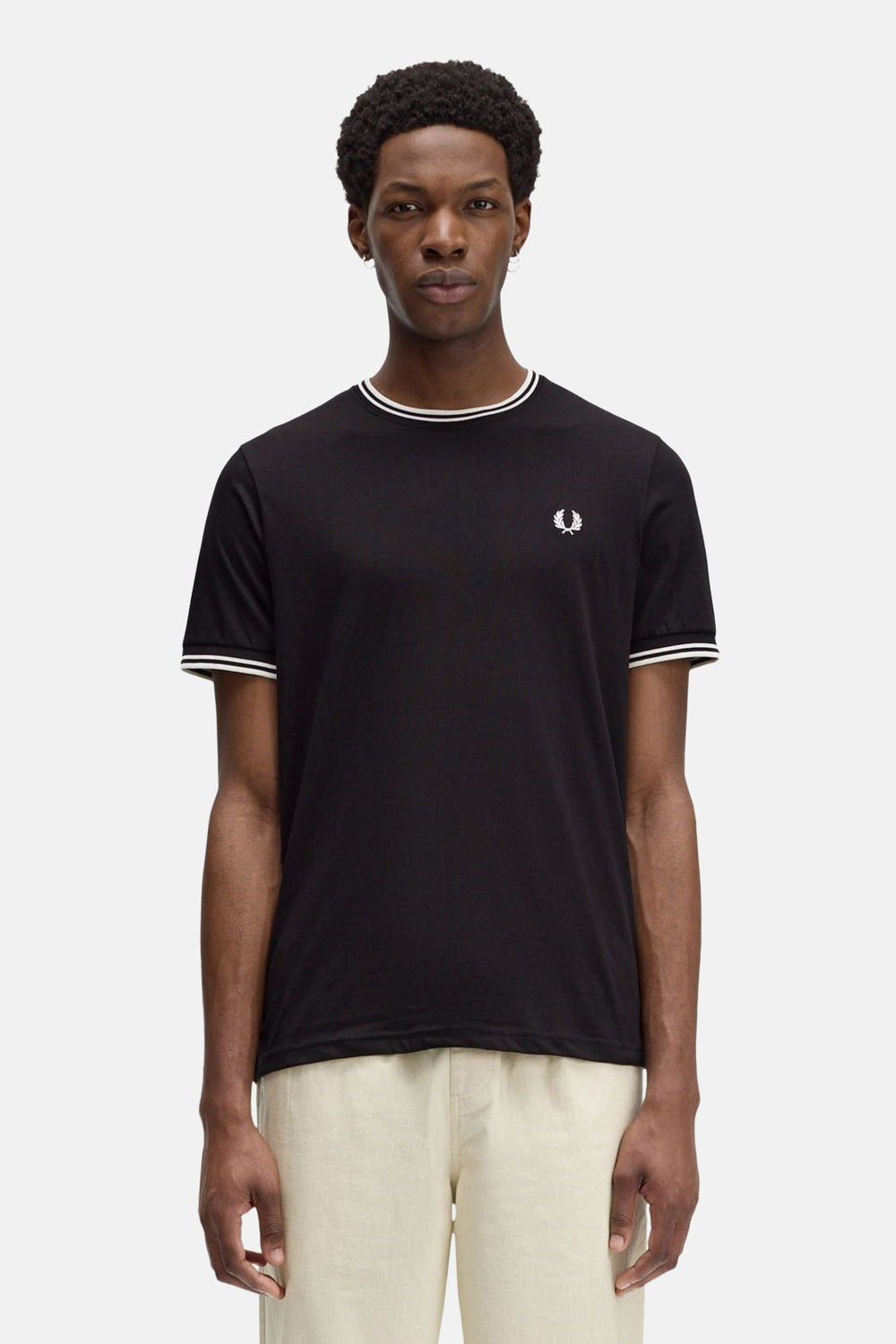 T-shirt (korte mouwen) Zwart - Fred Perry