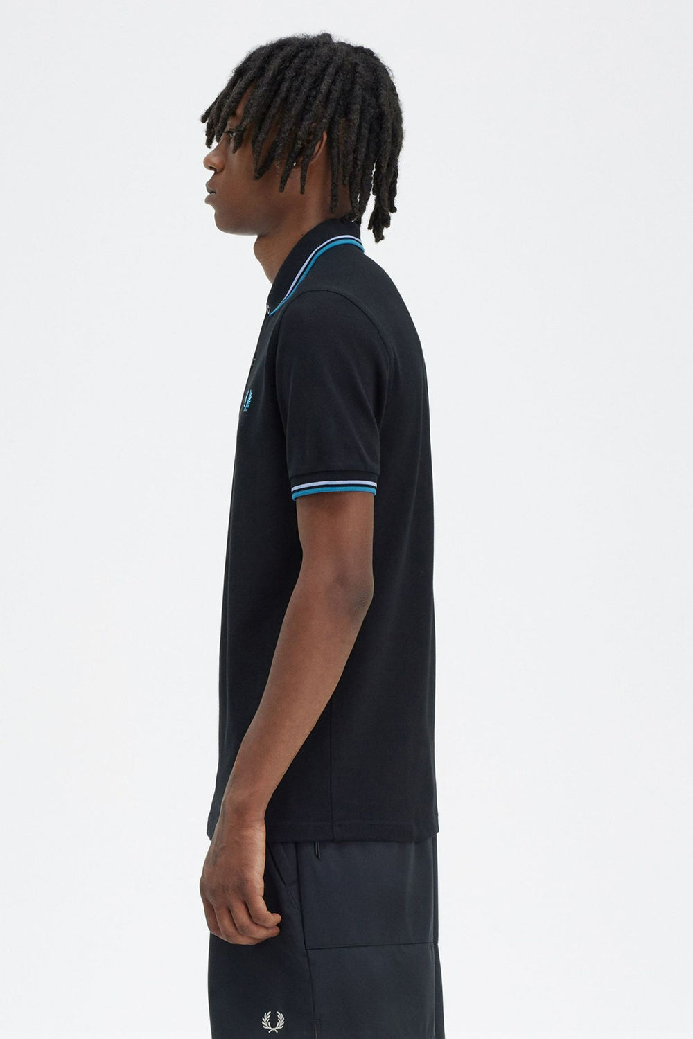 Heren tops polo korte mouw Blauw - FRED PERRY