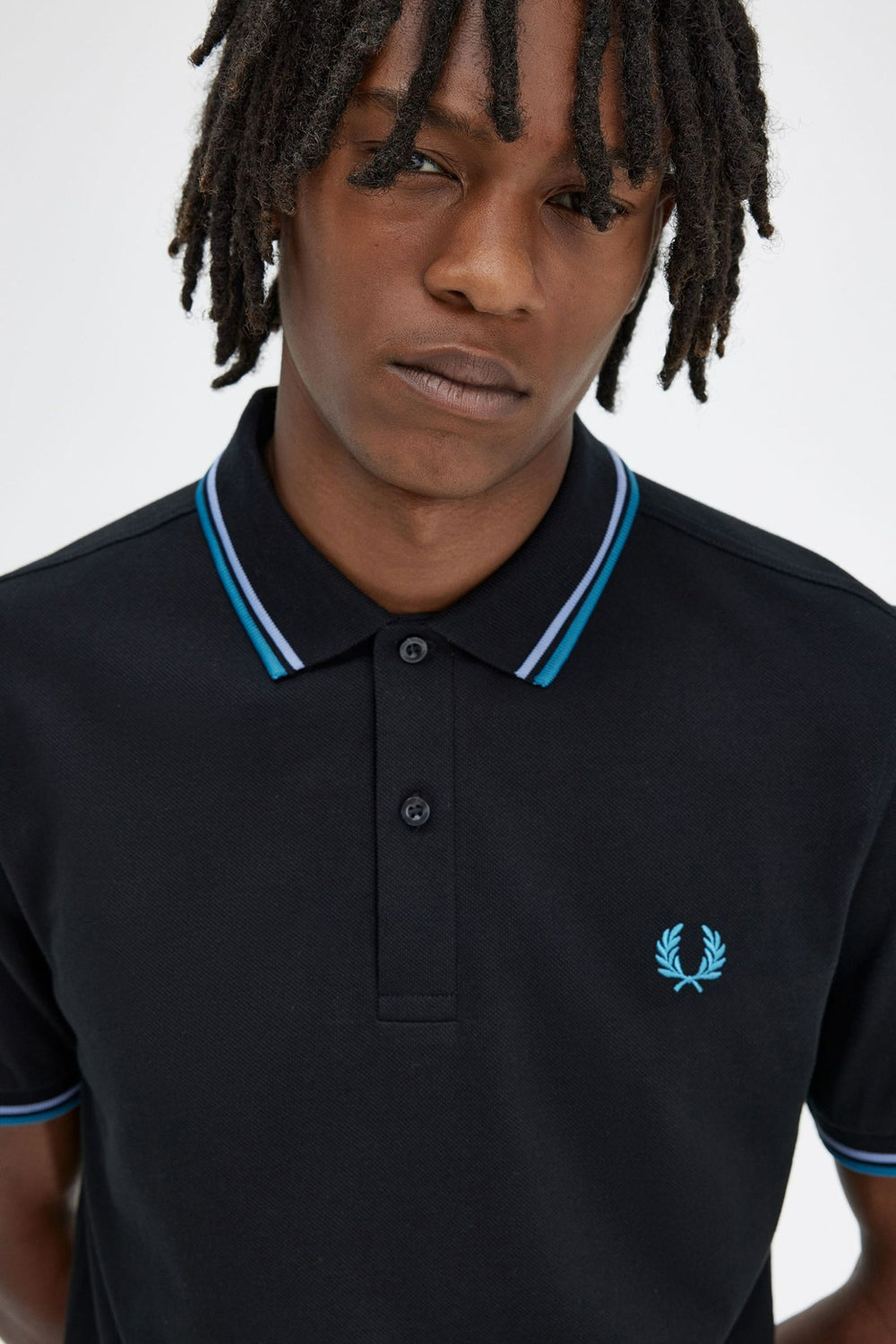 Heren tops polo korte mouw Blauw - FRED PERRY