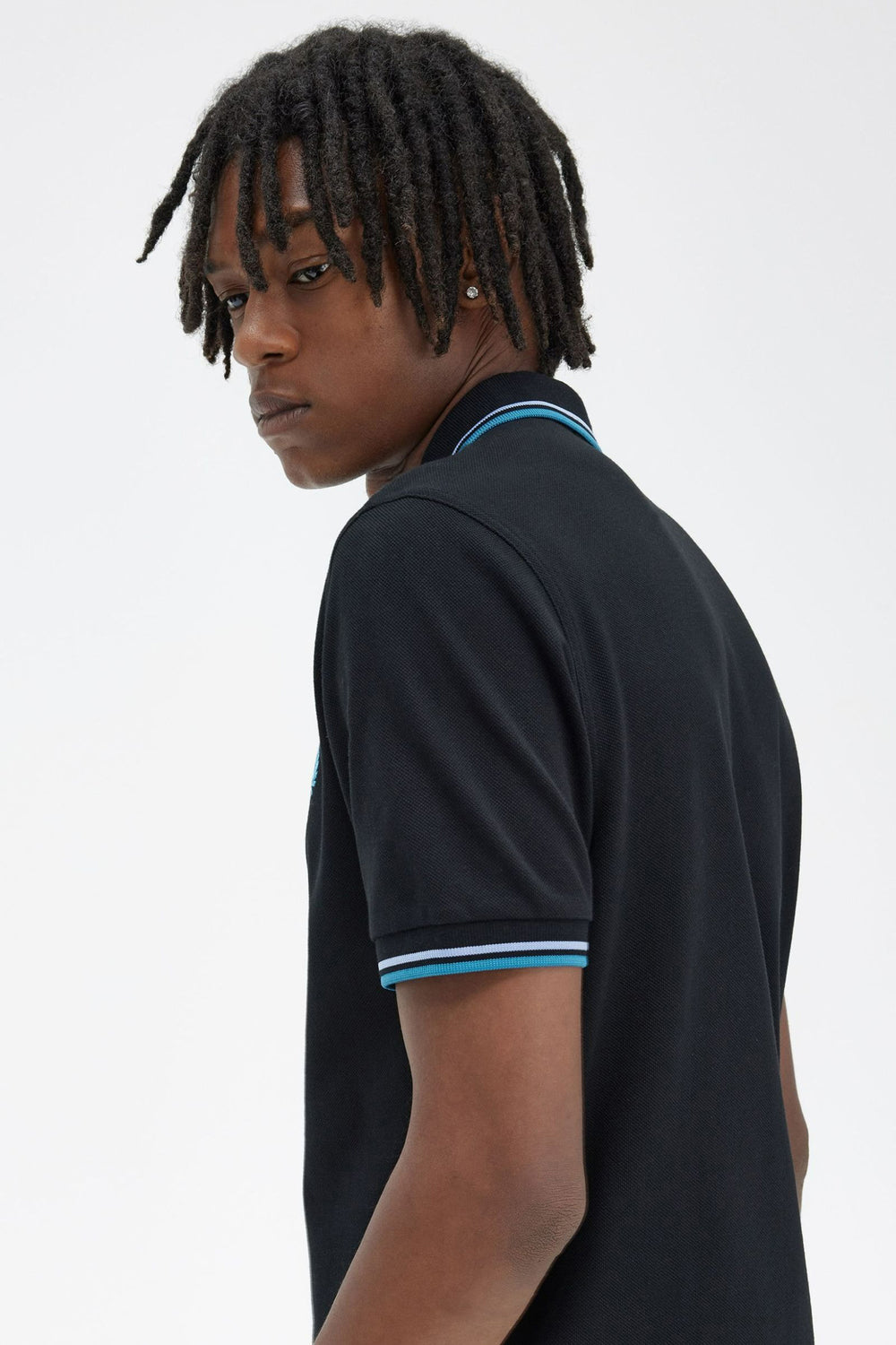 Heren tops polo korte mouw Blauw - FRED PERRY