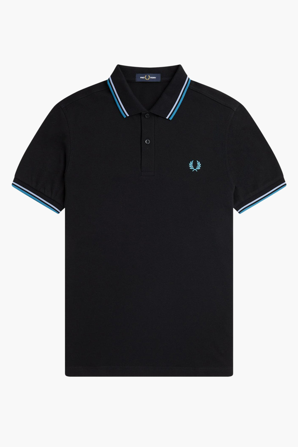 Heren tops polo korte mouw Blauw - FRED PERRY
