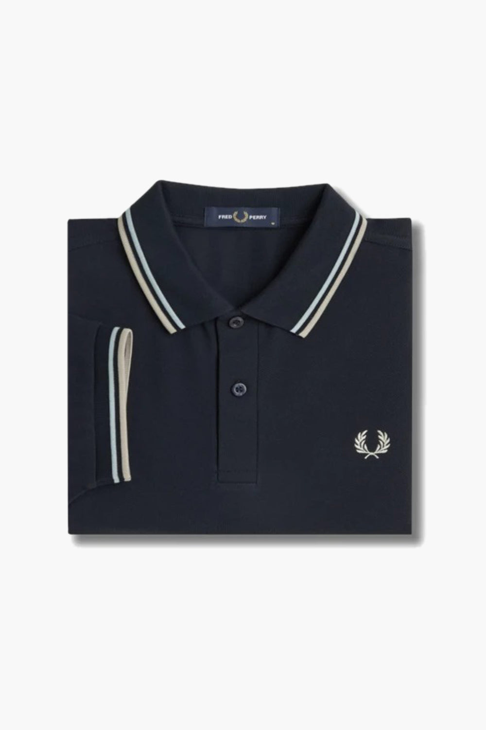 Heren tops polo korte mouw Blauw - FRED PERRY