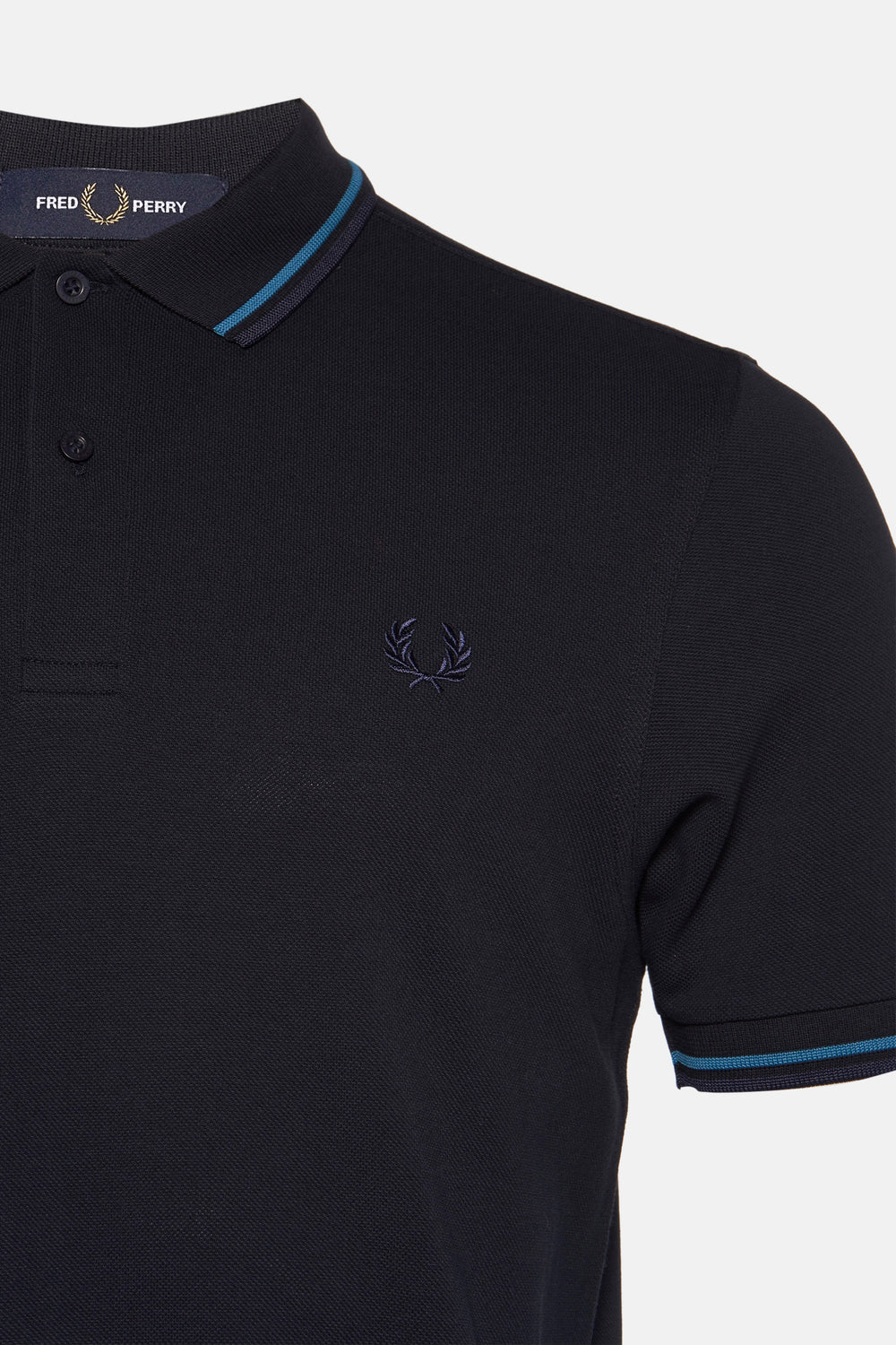 Heren tops polo korte mouw Blauw - FRED PERRY