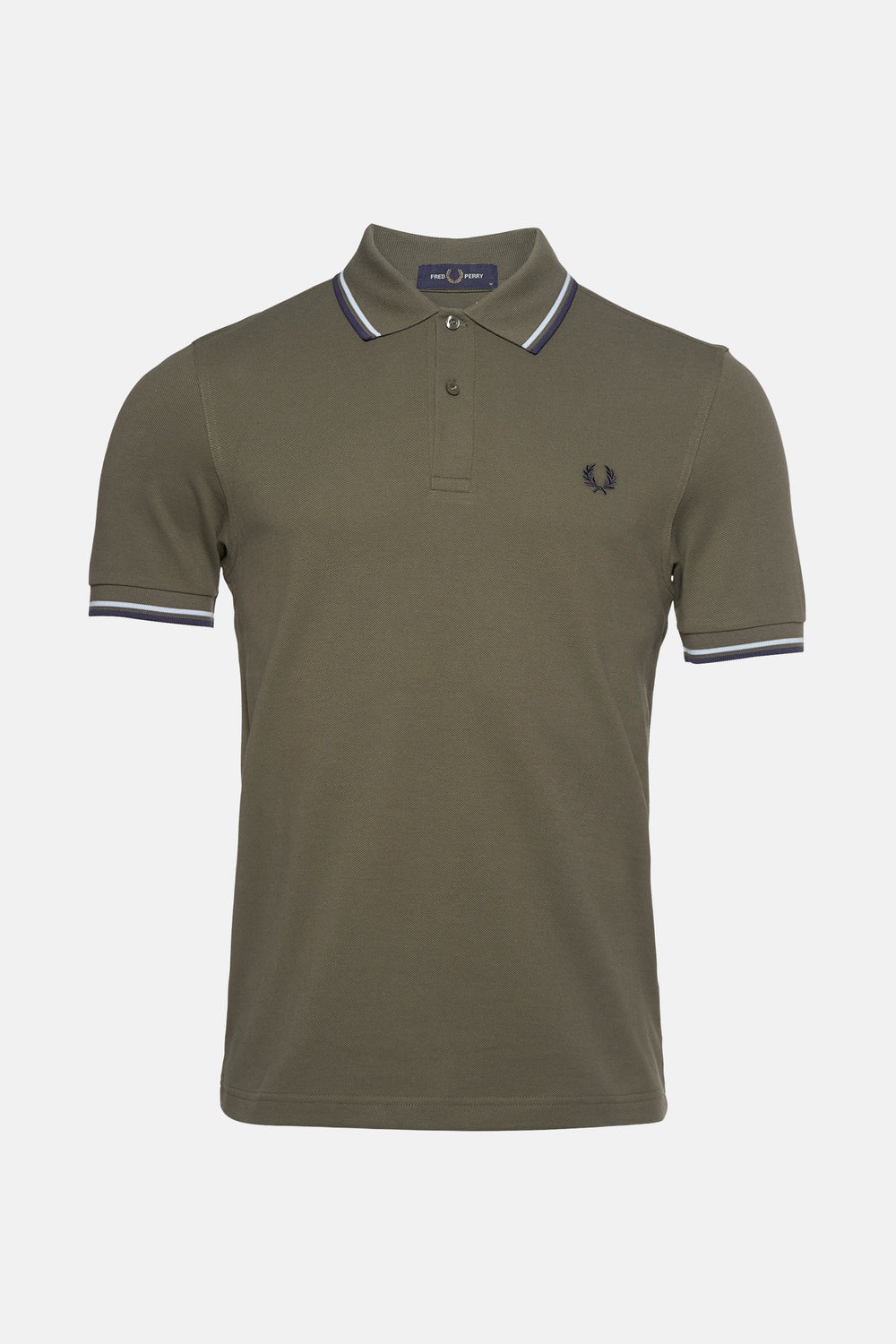 Heren tops polo korte mouw KAHKI - FRED PERRY