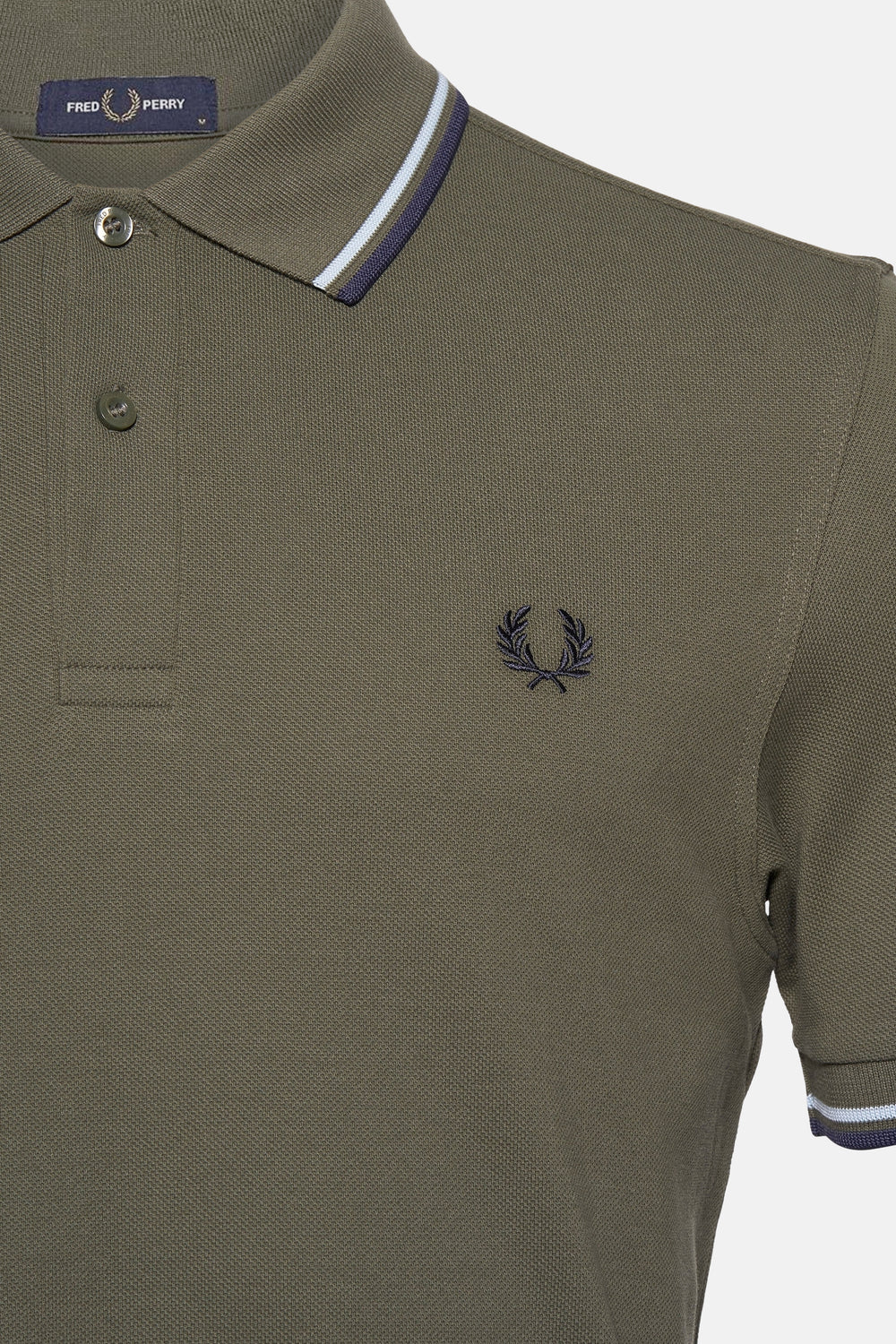 Heren tops polo korte mouw KAHKI - FRED PERRY
