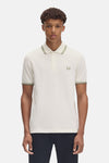 Heren tops polo korte mouw Écru - FRED PERRY