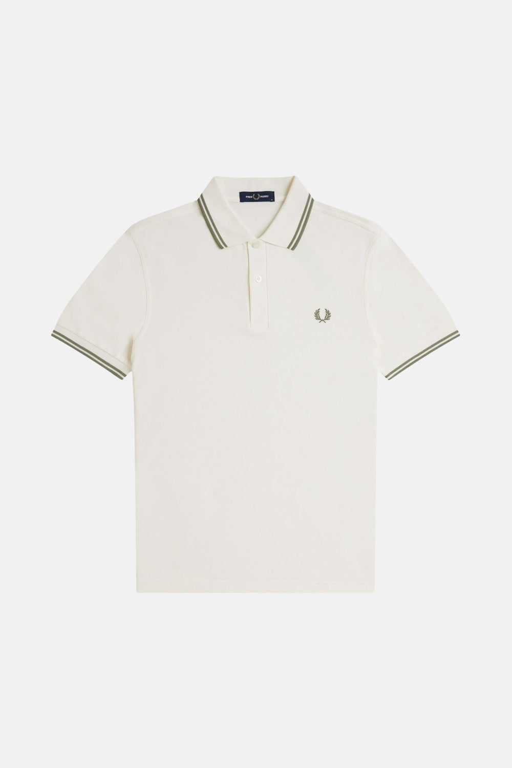 Heren tops polo korte mouw Écru - FRED PERRY