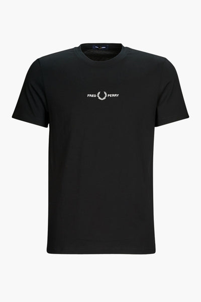 T-shirt (korte mouwen) Zwart - FRED PERRY