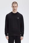 Sweater met ronde hals Zwart - Fred Perry