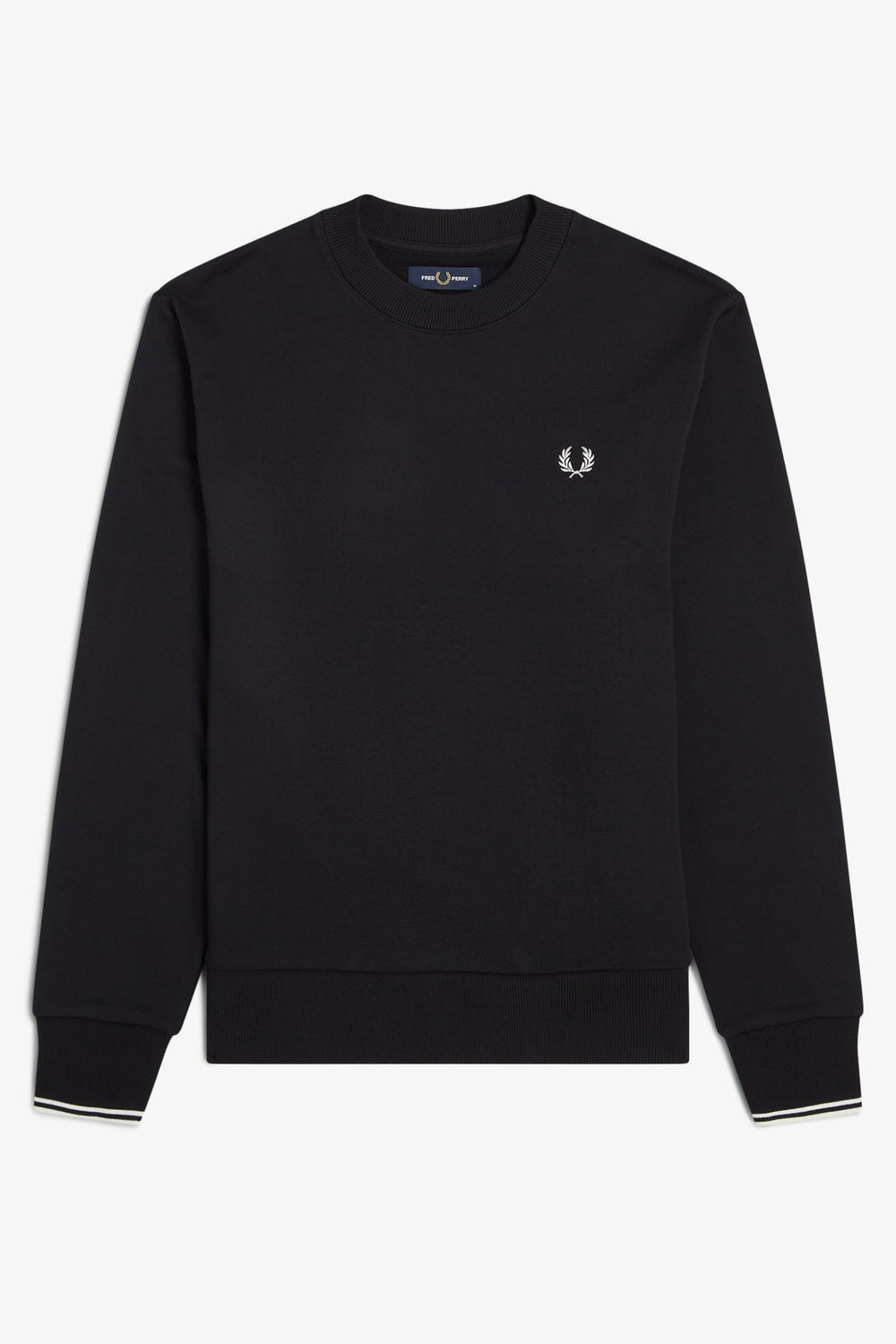 Sweater met ronde hals Zwart - Fred Perry