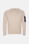 Trui met ronde hals Beige - BARBOUR