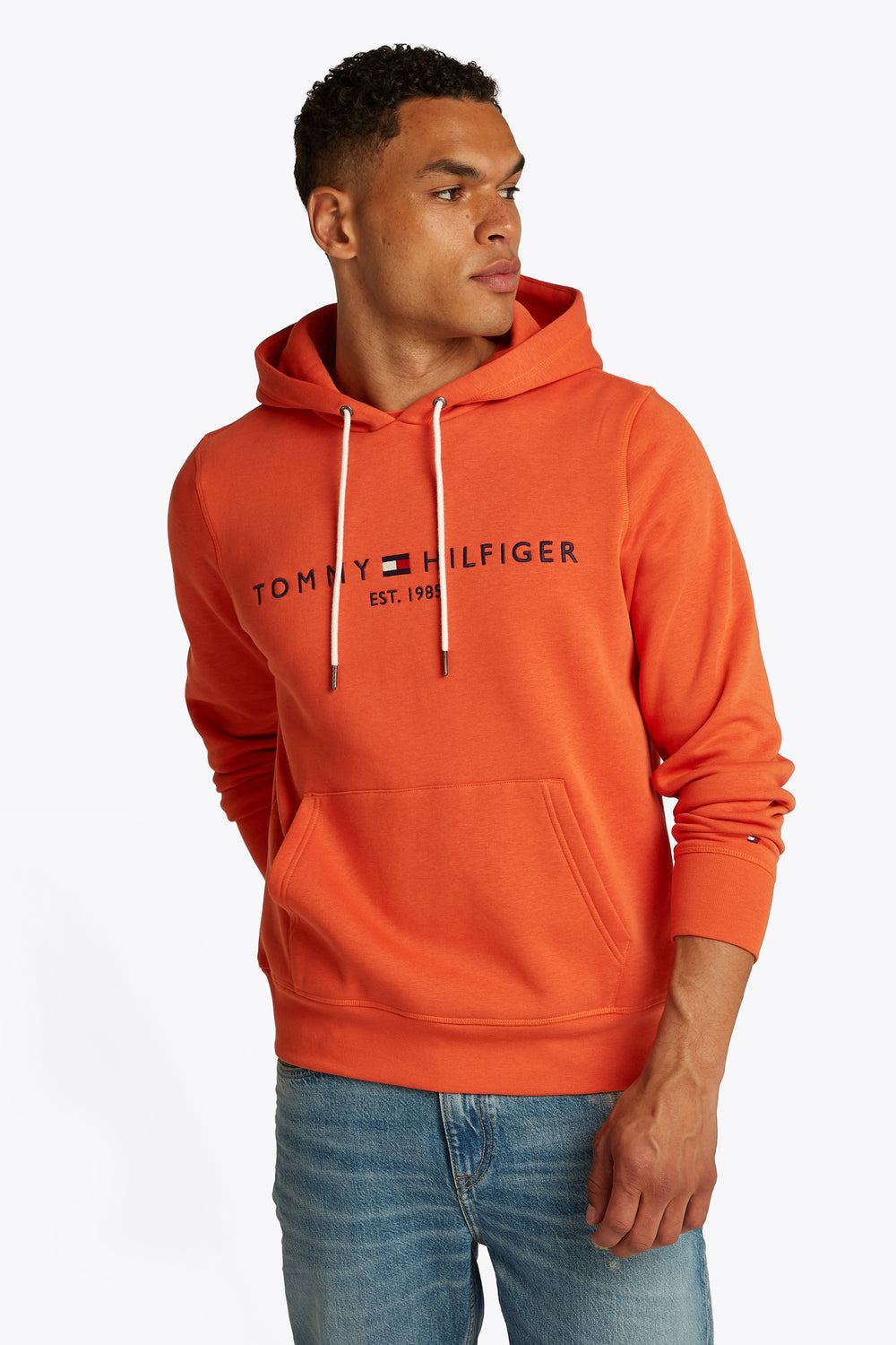 Sweat col rond Orange - Tommy Hilfiger