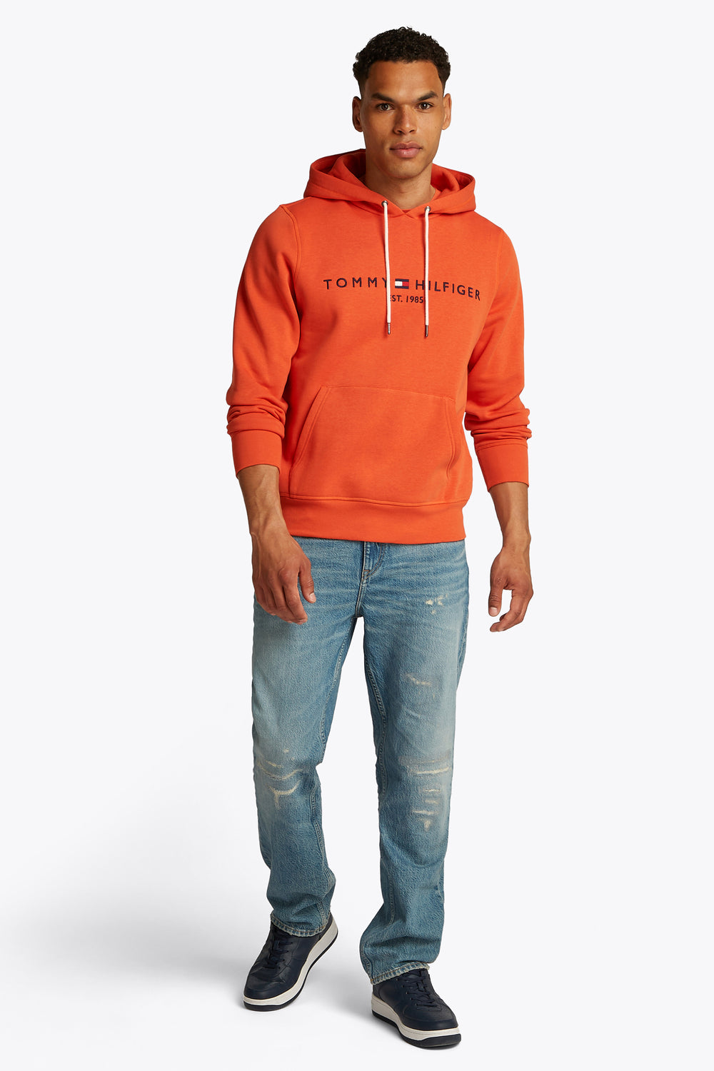 Sweat col rond Orange - Tommy Hilfiger