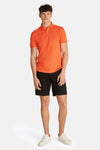 Heren tops polo korte mouw Orange - TOMMY HILFIGER