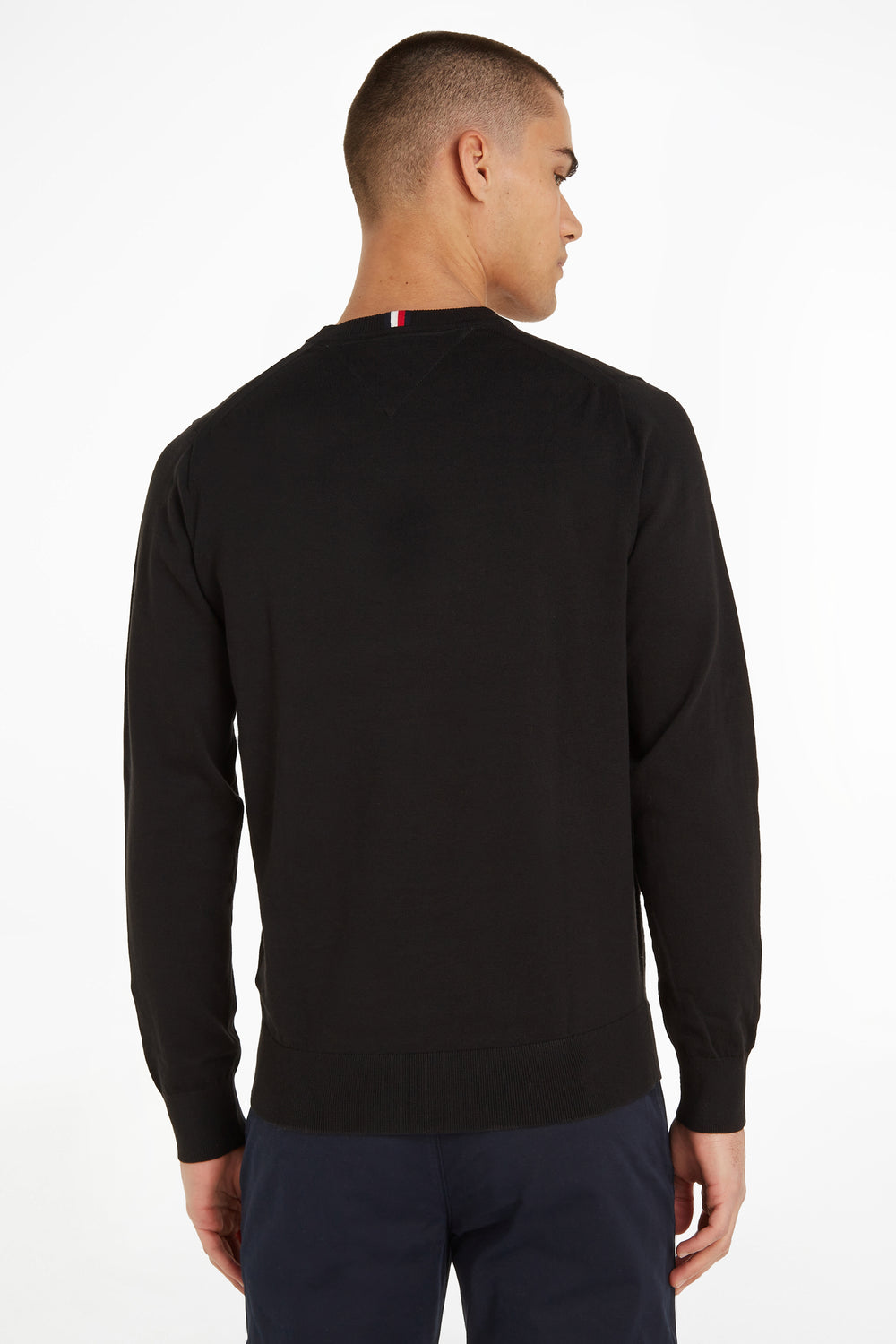 Pull col rond Noir - TOMMY HILFIGER