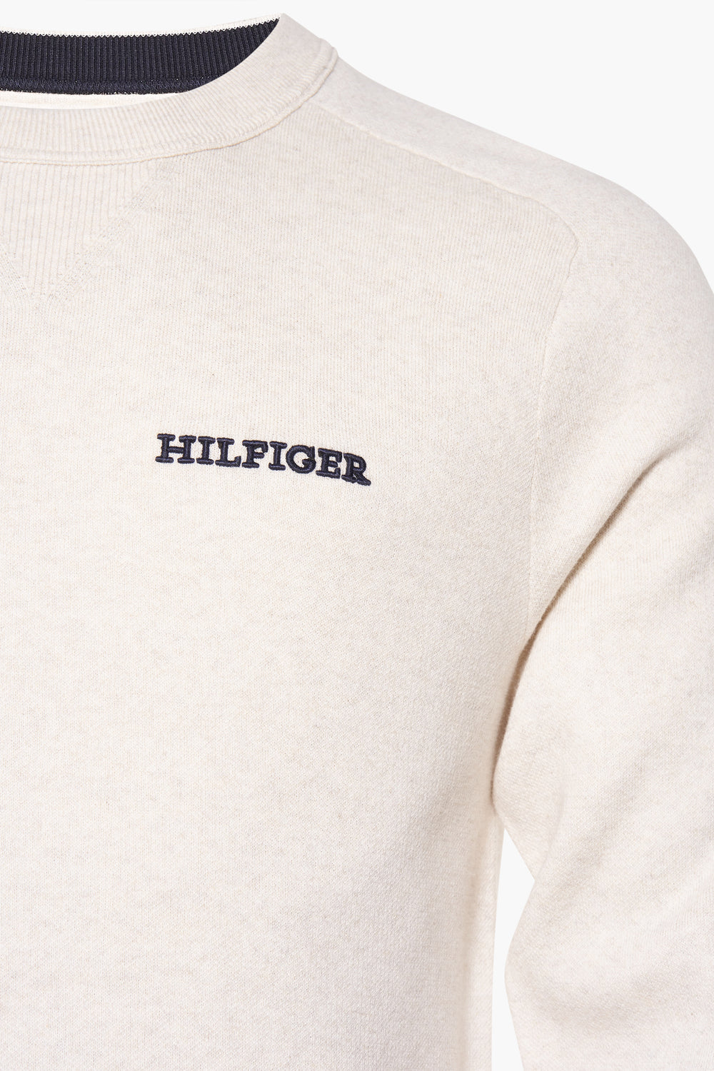 Pull col rond Écru - Tommy Hilfiger