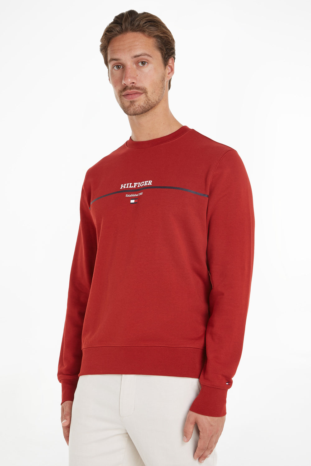Sweat col rond Rouge - Tommy Hilfiger