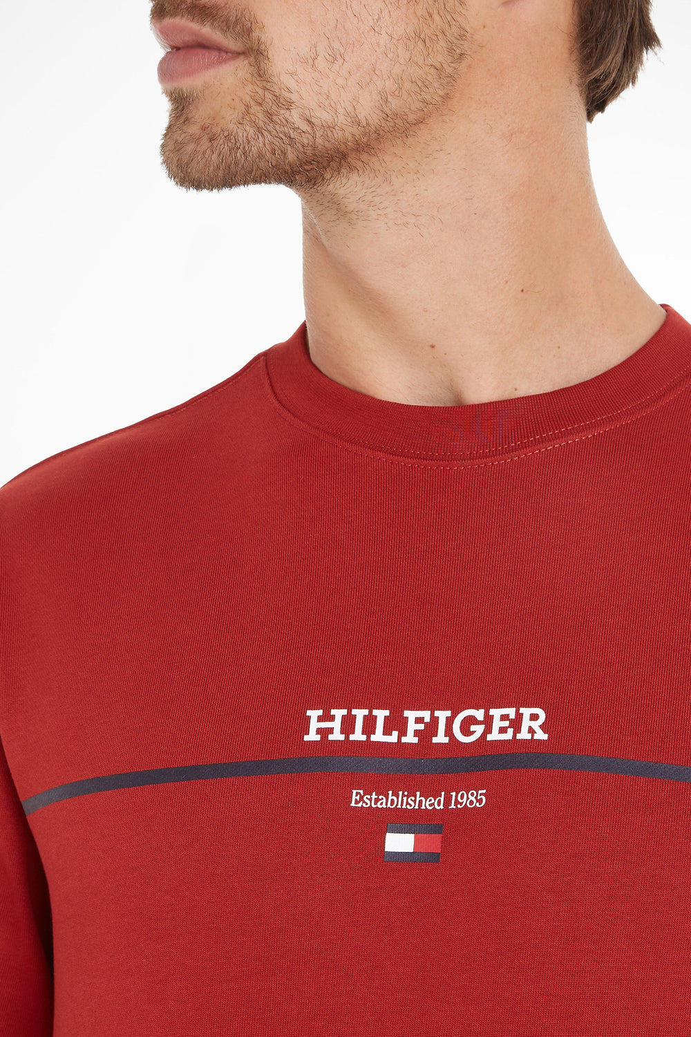 Sweat col rond Rouge - Tommy Hilfiger