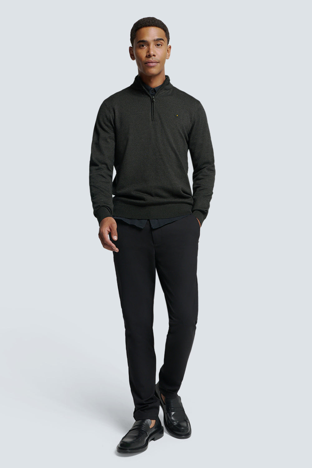 Pull col roulé Gris - NO EXCESS