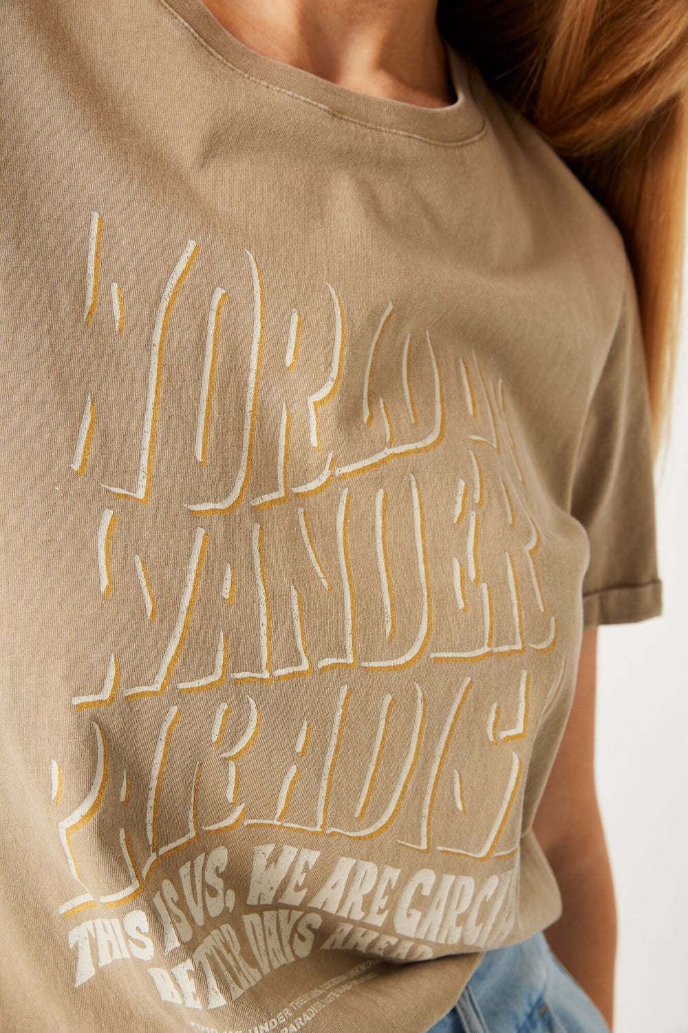 T-shirt (manches courtes) KAHKI - GARCIA