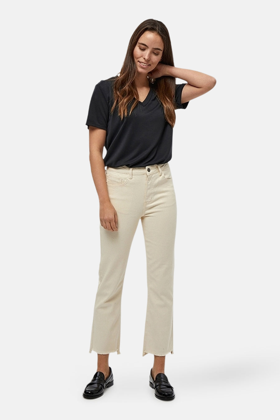 Jean coloré Beige - PEPPERCORN