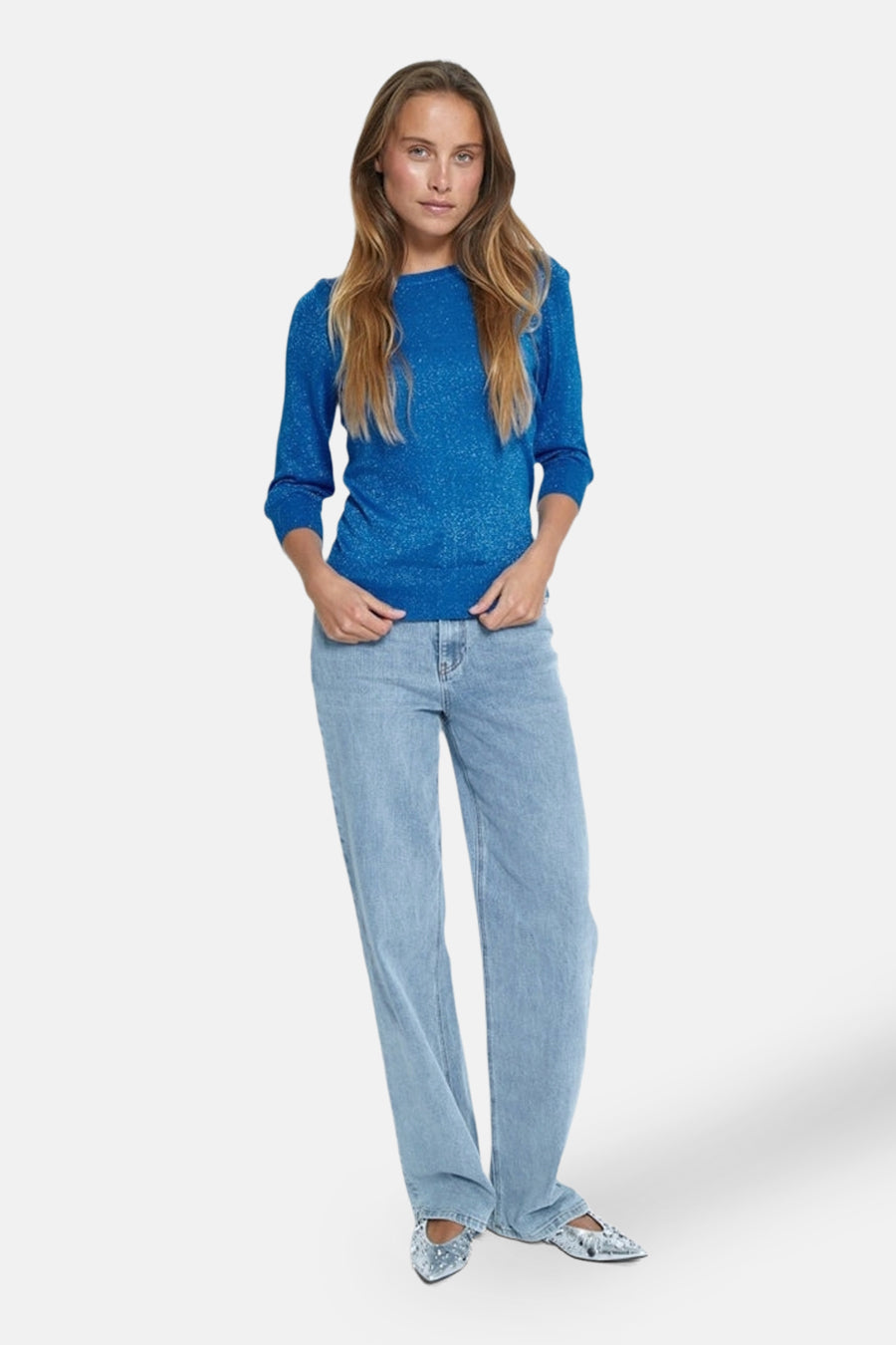 Pull col rond Bleu - PEPPERCORN