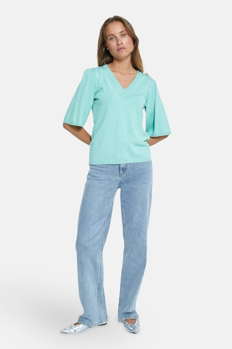 Pull col rond Vert - PEPPERCORN