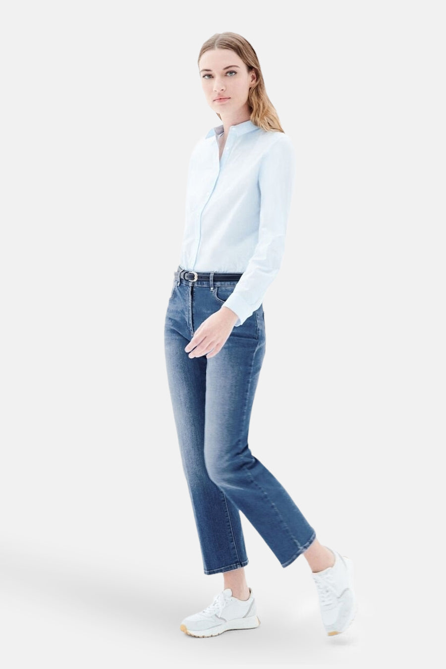 Jeans straight MID BLUE DENIM - CAROLL
